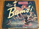 Rare Vintage Walt Disney's Bambi Told By Shirley Temple 78 Set of 3 Record Album