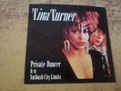 HAND SIGNED EXCELLENT SLEEVE 1980s TINA TURNER PRIVATE DANCER/NUTBUSH CITY 45
