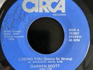 DARREN SCOTT & THE YOUNG PROFESSIONALS Losing You/Dance In The Dark RARE Circa