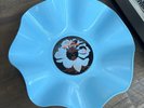 Record Bowl - Upcycled & Repurposed BLUE MARBLED Bowl - The Cure Disintegration