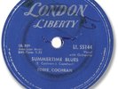 Rare 1958 EDDIE COCHRAN Rockabilly/ Rock’n Roll 78 RPM Record. Summertime Blues