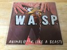 1984 W.A.S.P. 12” FRENCH single ANIMAL(F**k Like a Beast) GREEN VINYL VG/VG