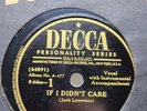 78 RPM Ink Spots If I Didn't Care / Whispering Grass