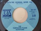 Thirteenth Floor Elevators YOU'RE GONNA MISS ME (GARAGE ROCK 45) #107 PLAYS +-++