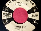 RONNIE SELF - You're So Right for Me / Petrified - Promo 45 rpm - Columbia 41241