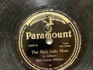 OLD BLUES PARAMOUNT BLACK SNAKE MOAN / STOCKING FEET BLUES Blind Lemon Jefferson