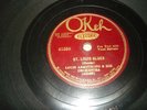 Louis Armstrong vintage Okeh 78 record St. Louis Blues/After You've Gone