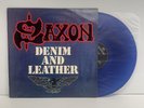 Saxon - Denim And Leather Limited Blue Vinyl LP