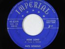 Blues R&B 45 - Fats Domino - How Long/Dreaming - Imperial