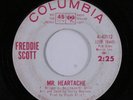 Northern Soul Popcorn 45 FREDDIE SCOTT Mr. Heartache COLUMBIA promo HEAR c