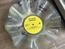Record Bowl - Upcycled & Repurposed YELLOW Marbled Bowl - Beyonce Lemonade