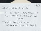 BANGLES 45 TP: ETERNAL FLAME/WHAT I MEANT TO.. AUSSIE LIBERATION 2047 NM/NM 1989