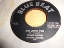 prince buster     vinyl 45     BLUE BEAT    she loves you/healing