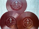 3- EARLY 1-SIDED 7” ‘NICOLE RECORD’ 78s STEVE PORTER, HAMILTON HILL, J.W. MORTON