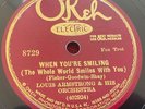 LOUIS ARMSTRONG When You're Smiling Okeh 8729 US-1929 10