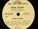 LOWELL FULSON: total eclipse  / mercury blues GILT-EDGE Single 78 RPM