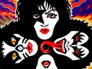 ORIGINAL 1976 PAUL TEAR DROP COVER KISS ROCK AND ROLL OVER VINYL LP STERLING EX+