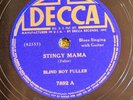Decca 7892 Blind Boy Fuller STINGY MAMA  Blues 1938 78 rpm HEAR E