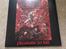 Kreator - Pleasure To Kill LP  Clear w/ Red Splatter Vinyl NM-