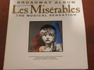 LES MISERABLES BROADWAY ALBUM  1987 Geffen Records 2-LP VG+
