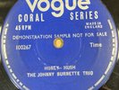 Johnny Burnette Trio -Honey Hush -OG UK Vogue 7