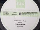 The Mission - In Concert-425 LP 1988 BBC Transcription Services NM/