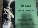 JIM JONES MESSAGES FOR THE TOTAL MAN LP CHRISTIAN CRUSADES Signed