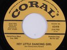 Rock & Roll 45 DON THOMAS Hey Little Dancing Girl CORAL VG+ promo HEAR k