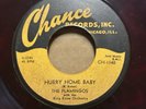 Rare Chicago Doo Wop 45 The Flamingos - Hurry Home Baby CHANCE 1140 Red Wax