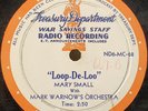 Treasury Department Mary Small Loop-De-Loo/Theres a Bond waiting for you 78 RPM