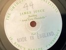 James Joyce – 78 rpm Orthological Insitute disc: Anna Livia Plurabelle (2 parts)