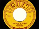 THE PRISONAIRES   JUST WALKIN' IN THE RAIN    SUN 186 45 W/PUSH MARK