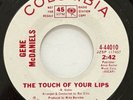 GENE McDANIELS The Touch Of Your Lips & Sweet Lover No More SOUL FUNK  NEAR MINT