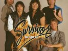 SURVIVOR The Best Of 2LP VG++ BLUE/BLACK SWIRL VINYL W/POSTER