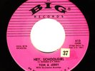 TOM & JERRY   HEY SCHOOLGIRL   1957 BIG RECORDS 45   SIMON & GARFUNKEL