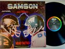 Samson featuring Bruce Dickinson Head Tactics LP Promo Warning sticker