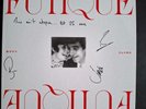 BIFFY CLYRO FUTIQUE SIGNED/AUTOGRAPH WHITE MARBLE LP & THEIR HANDWRITTEN  LYRICS