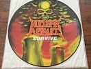 NUCLEAR ASSAULT Survive Picture Disc LE 12” Vinyl Pic Lp UK 1988 FLAG21P