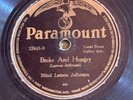 Paramount 12443 Blind Lemon Jefferson BROKE AND HUNGRY  78rpm 1926 HEAR   Blues