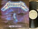 METALLICA Ride the Lightning - Rare 1984 1st Press Megaforce LP - BEAUTIFUL VG+