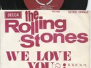 ROLLING STONES  SOUTH AFRICA   PS  45    WE LOVE YOU   EX+/EX  NO SHIPPING TO US