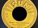 SUN Rockabilly MALCOLM YELVINGTON Drinkin' Wine Spodee-O-Dee/Just Rolling M-