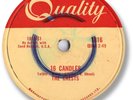 Super Rare 1959 The CRESTS Doo Wop 78 RPM Record. 16 Sixteen Candles