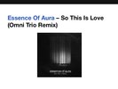 ESSENCE OF AURA SO THIS IS LOVE MOVING SHADOW 61R 10IN DRUM AND BASS NM-