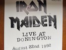 Iron Maiden Live at Donington 1992 3 LP UK limited edition original pressing EX