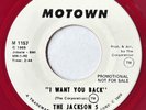 THE JACKSON 5 I Want You Back MOTOWN promo northern soul 45 VG++ red vinyl