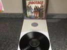 LP VINYL BLACK SABBATH ALBUM SABOTAGE 9119 001 UK 1ST PRESS 1975 MISPRINT EX/EX+