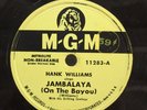 78 RPM Jambalaya On The Bayou Window Shopping Hank Williams MGM 11283