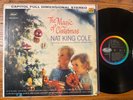 RARE Nat King Cole / The Magic Of Christmas LP Capitol STEREO 1st Press EX