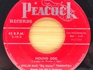 WILLIE MAE 'BIG MAMA' THORNTON - HOUND DOG /NIGHT MARE SOUL 45 PEACOCK MINT TYPO